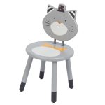 Стул деревянный (серого цвета) (Fernand grey chair Les Moustaches) торг. марки "Moulin Roty", арт. № 666701