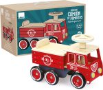 Ride on firetruck, 1126R Игрушка Поездка на пожарной машине