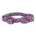 Headband w/ bow | Magenta flowers / unique size