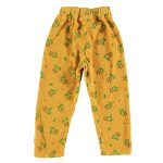 Trousers | Yellow mustard w/ flowers allover / 3Y