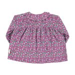 Blouse w/ round collar | Lilac w/ red apples / 6Y