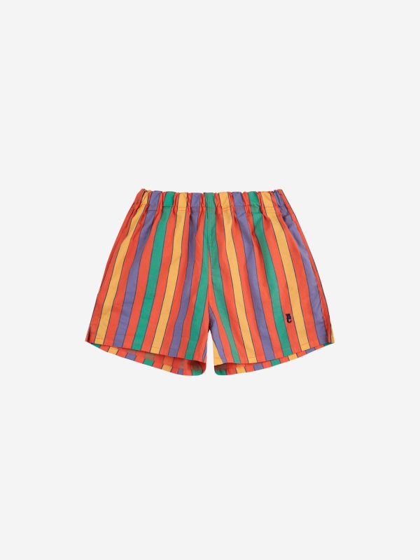 Шорты для девочек (Multicolor Stripes woven shorts) торг. марки "BOBO CHOSES", арт. № B125AC06261102, материал: 97% органический хлопок, 3% эластан, р