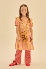 Pink Flower Dress/Розовое платье с цветочным узором артикул JM2410611 / BEIGE / 100(2-3Y)