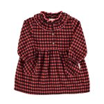 Short dress | Red & black vichy / 8Y