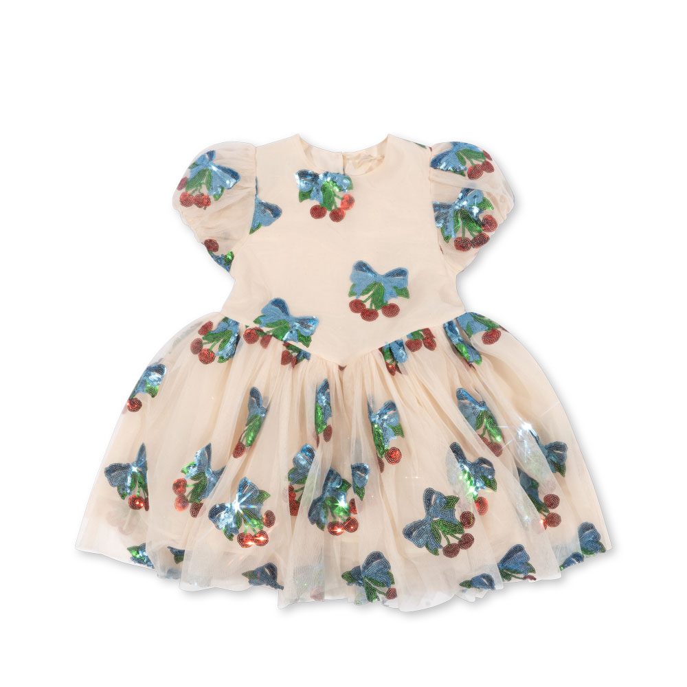 Платье для девочек (HearLily Dress GRS - 18m-10y) торг. марки "Konges Slоjd", арт. № KS103220, материал: 100% полиэстр / 9-10Y