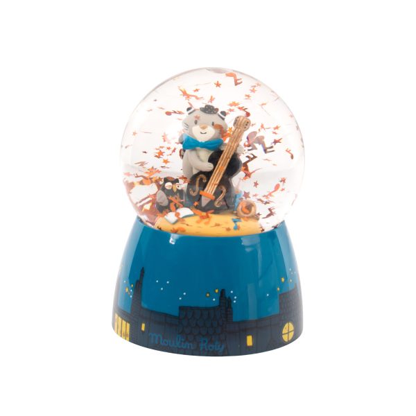 Musical snow globe Les Moustaches