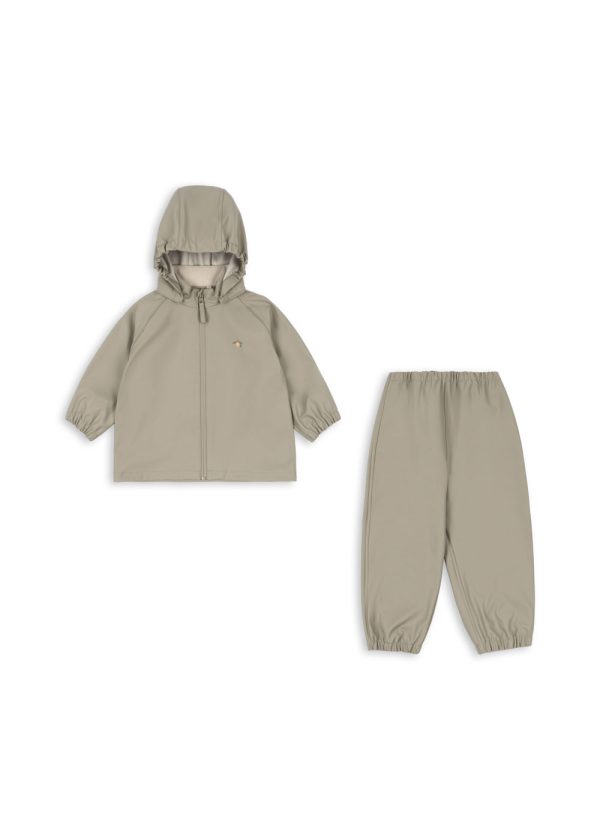 Костюм - дождевик  (PLAINY RAIN SET LAUREL OAK) торг. марки "Konges Slоjd", арт. № KS103525, материал: 60% полиэстр, 40% полиуретан / 4Y