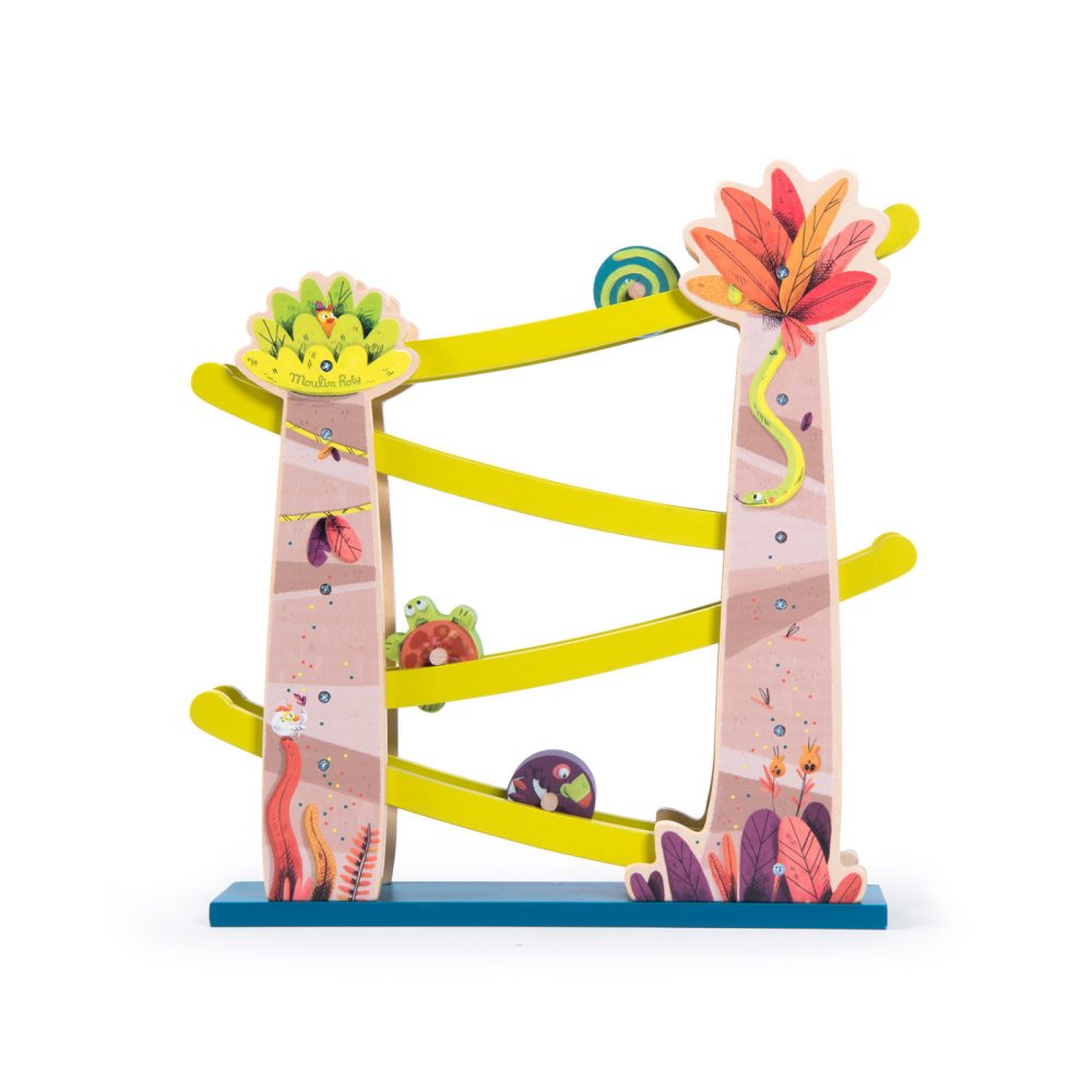 Cascading spinning tops Dans la jungle