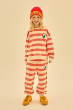 Bird Striped Sweatshirt_Red / 110(4-5Y)