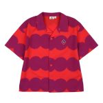 Dot Summer Shirt_Purple/Летняя рубашка в горошек_Фиолетовый артикул JM2410146 / PURPLE / 100(2-3Y)