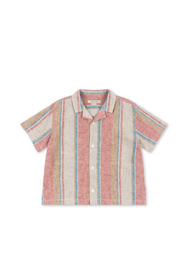 Рубашка для мальчиков (Venice SS Shirt - 2y-8y) торг. марки "Konges Slоjd", арт. № KS102448, материал: 53% лён, 47% вискоза / 5-6Y