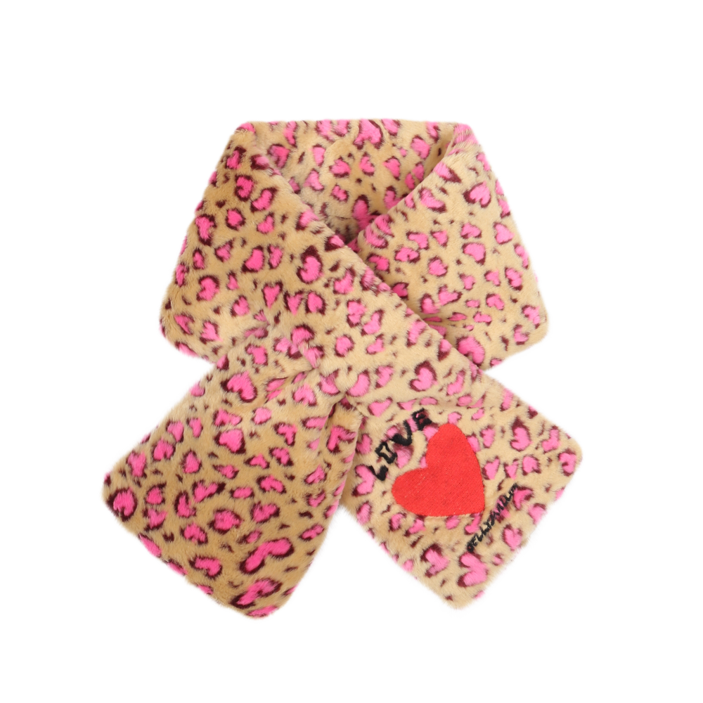 Шарф (Heart Fur Leopard Scarf), торг. марки "JELLY MALLOW", арт.№ JM2521170, материал: полиэстр 100%