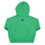 Hoodie | Green w/ "cavalier" print / 8Y