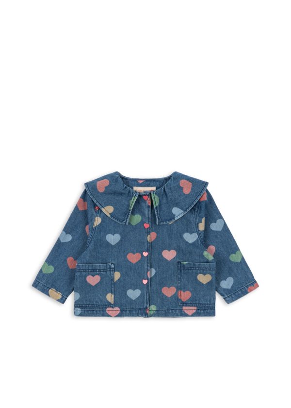 Рубашка для девочек (MAGOT DENIM SHIRT GOTS) торг. марки "Konges Slоjd", арт. № KS103883, материал: 100% хлопок / 2Y