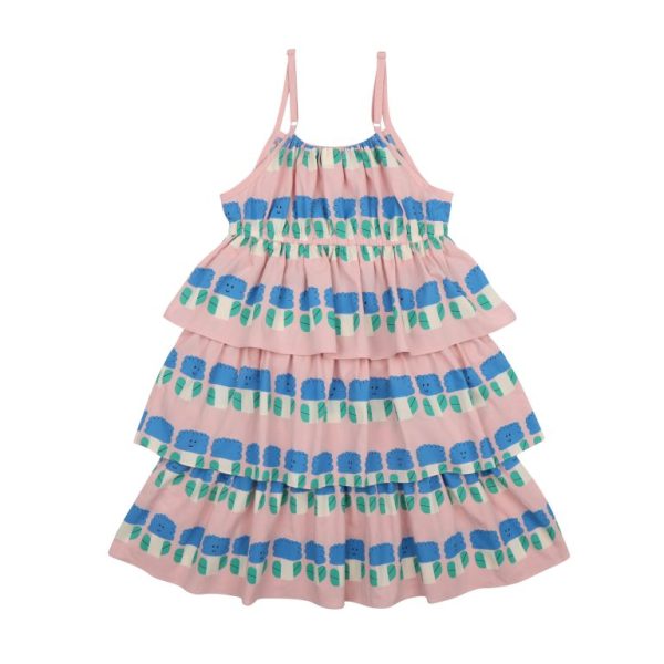 Big Flower Dress/Платье с большим цветком артикул JM2410605 / PINK / 100(2-3Y)