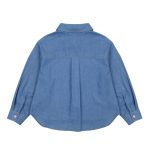 Rabbit Denim Shirt/Джинсовая рубашка с кроликом артикул JM2410150 / INDIGO DENIM / 110(4-5Y)