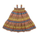 Fruit Smocking Dress/Платье с фруктовыми сборками артикул JM2410602 / BEIGE / 110(4-5Y)