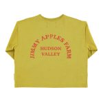 Longsleeve t'shirt | Olive green w/ red apple print / 24M