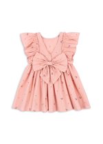 Платье для девочек (Evia Bow Dress Gots - 5y-10Y) торг. марки "Konges Slоjd", арт. № KS103055, материал: 100% хлопок / 9-10Y