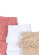 Носки для девочек (3 Pack frill Socks - 17-32) торг. марки "Konges Slоjd", арт. № KS103309, материал: 75% хлопок, 23% полиамид, 2% эластан / 29-32