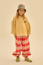 Flower Half-Zip/Блузка половинная молния с цветком артикул JM2410107 / BEIGE / 140(10-11Y)