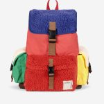 Sheepskin Color Block backpack / ONE SIZE