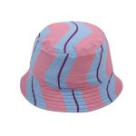 Wave Stripe Bucket Hat/Панама с волнистыми полосками артикул JM2411108 / PINK / FREE