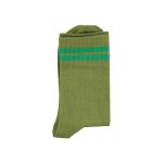 Short socks | Olive green w/ green stripes / T2 (2y-4y)