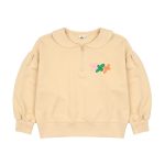 Flower Half-Zip/Блузка половинная молния с цветком артикул JM2410107 / BEIGE / 140(10-11Y)