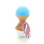 White and sky blue rattle maracas