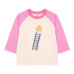 Star Raglan T-Shirt/Футболка со звездами реглан артикул JM2410138 / PINK / 110(4-5Y)