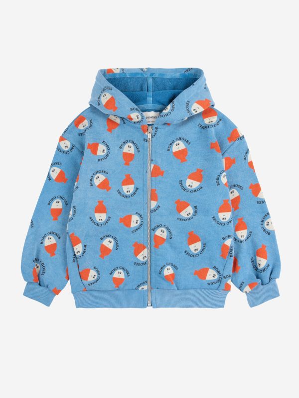 Толстовка для мальчиков (Morning Egg all over zipped hoodie) торг. марки "BOBO CHOSES", арт. № B125AC04242105, материал: 88% органический хлопок, 12%
