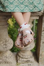 Сандали для девочек (ESMAA SANDAL SUEDE) торг. марки "Konges Slоjd", арт. № KS102569, материал: 100% кожа теленка, 100% резина