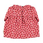 Baby dress | Light pink w/ red apples / 24M