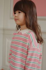 Рубашка-поло для девочек (SPOTTY LS POLO GOTS BLUSH BOUND STRIPE) торг. марки "Konges Slоjd", арт. № KS104433, материал: 100% хлопок, возраст/размер: