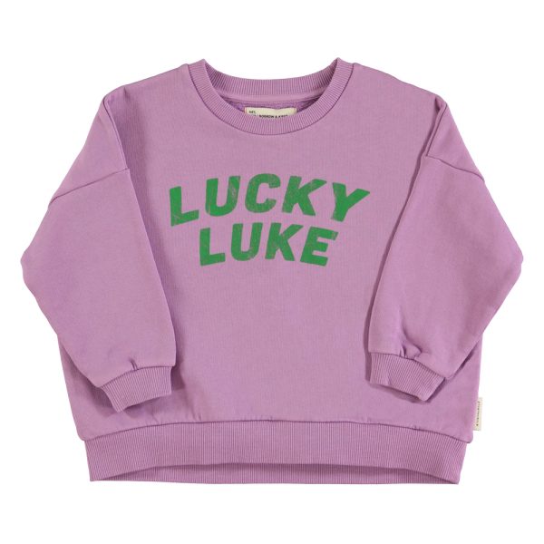 Sweatshirt | Mauve w/ "lucky luke" print / 10Y