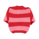Knitted sweater | Red & pink stripes / 3Y
