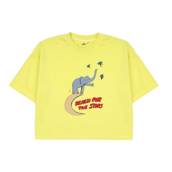 Elephant Pigment T-Shirt/Футболка со слоновьим пигментом артикул JM2410136 / 120(6-7Y) / YELLOW