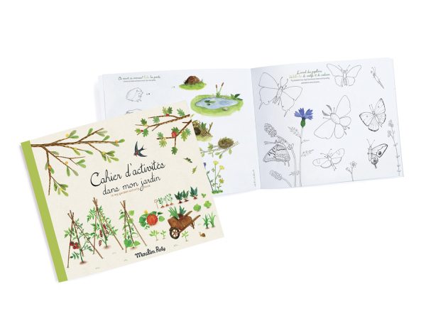 Книга для рисования (Activity booklet (36 p.) Le jardin du moulin /6) торг. марки "Moulin Roty", арт. № 712601