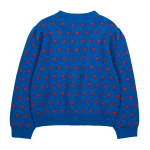 PomPom Shirring Cardigan_Blue / 100(2-3Y)
