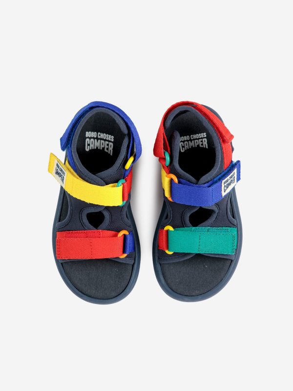 Сандали (Bobo Choses x Camper Pelotas Flota Color Block San) торг. марки "BOBO CHOSES", арт. № B125AI04699129, материал: 100% переработанный полиэстер