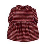 Short dress | Red & black vichy / 8Y