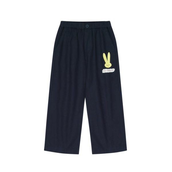 Rabbit Trousers_Navy/Брюки-кролики_Темно-синие артикул JM2410456 / NAVY / 100(2-3Y)