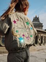 Куртка-бомбер для девочек (JUNO SEQUIN BOMBER JACKET) торг. марки "Konges Slоjd", арт. № KS103490, материал: 100% полиэстр / 4Y