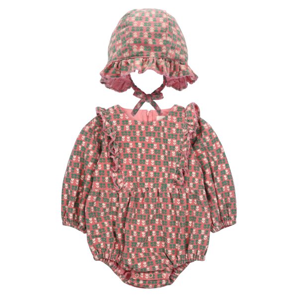 Flower Corduroy  Baby Jumpsuit_2PCS / 80(12-18M)