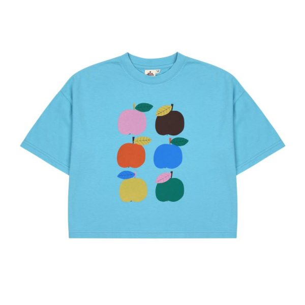 Colorful Apple T-shirt_L/Blue/Футболка Colorful Apple_L/Синий артикул JM2410122 / L/BLUE / 120(6-7Y)