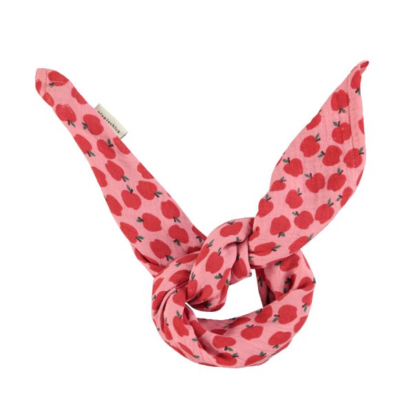 Bandana | Pink w/ red apples / unique size