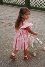 Платье для девочек (Evia Bow Dress Gots - 5y-10Y) торг. марки "Konges Slоjd", арт. № KS103055, материал: 100% хлопок / 9-10Y
