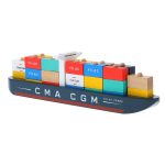 Деревянный корабль контейнеровоз "Жюль Верн" с набором контейнеров (Jules Verne Container-ship) торг. марки "Vilac"