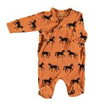 Newborn babygrow | Camel w/ black horses / 1M